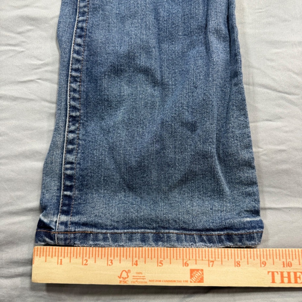 Choice Calvin Klein Floral Graphic Bootcut Jeans Rhinestone Sz 30 Y2K Indie - Picture 7 of 11